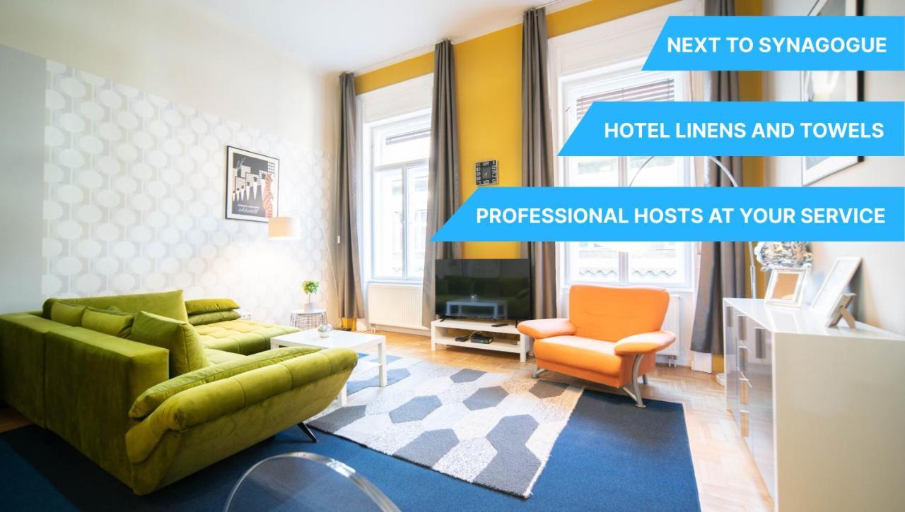 Freeparking - Great Synagogue Apartment, 2 Bedroom, 5 People ,Wifi, Ac Budapest Eksteriør bilde